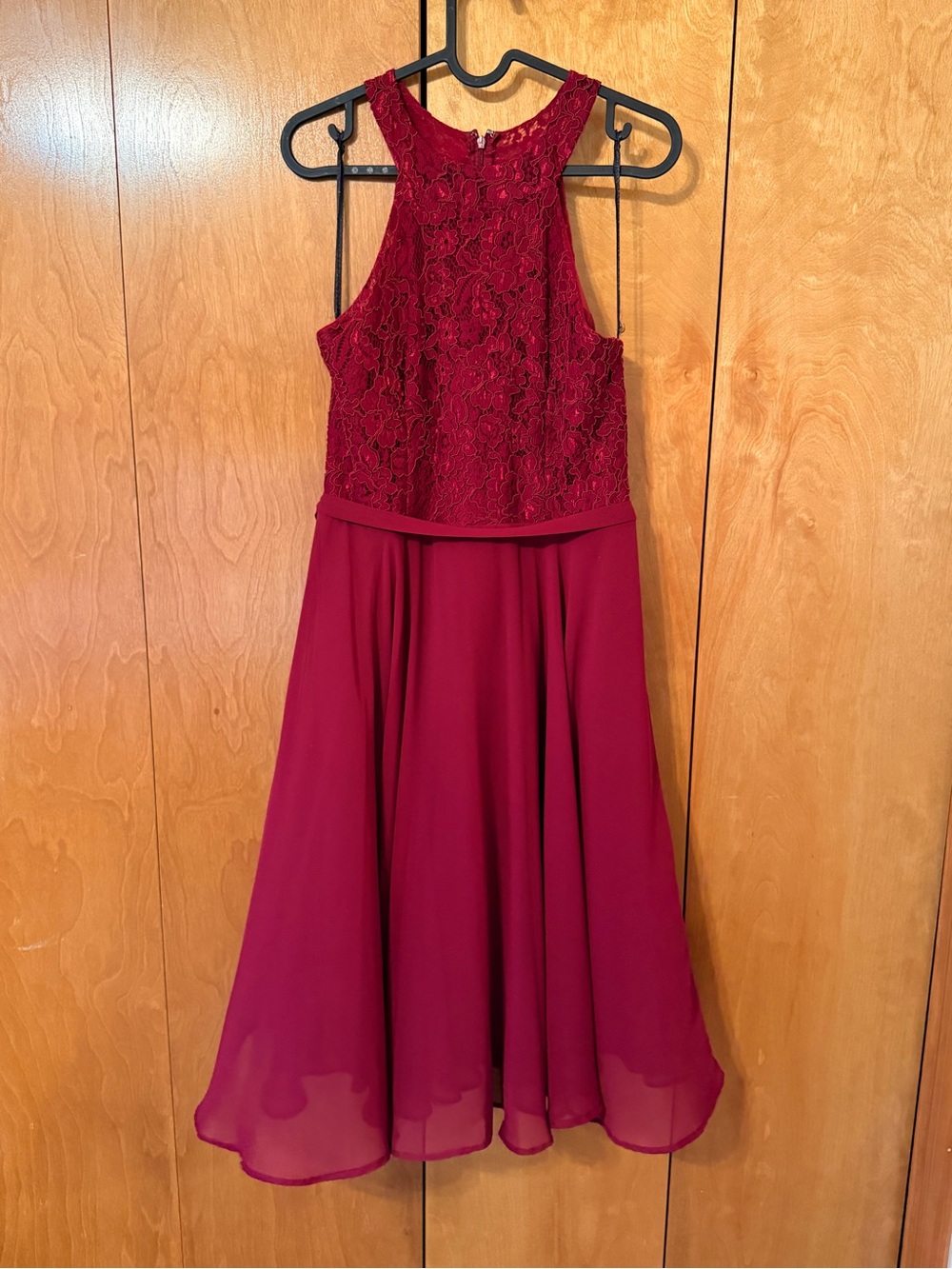 CC Burgundy Midi Formal Dress